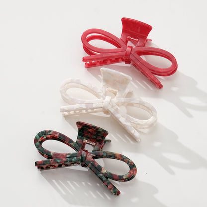 Wide Bow Claw Clip | Assorted Colors