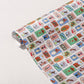 Stamp Print Rolled Gift Wrap