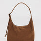 Mini Nylon Shoulder Bag | Brown