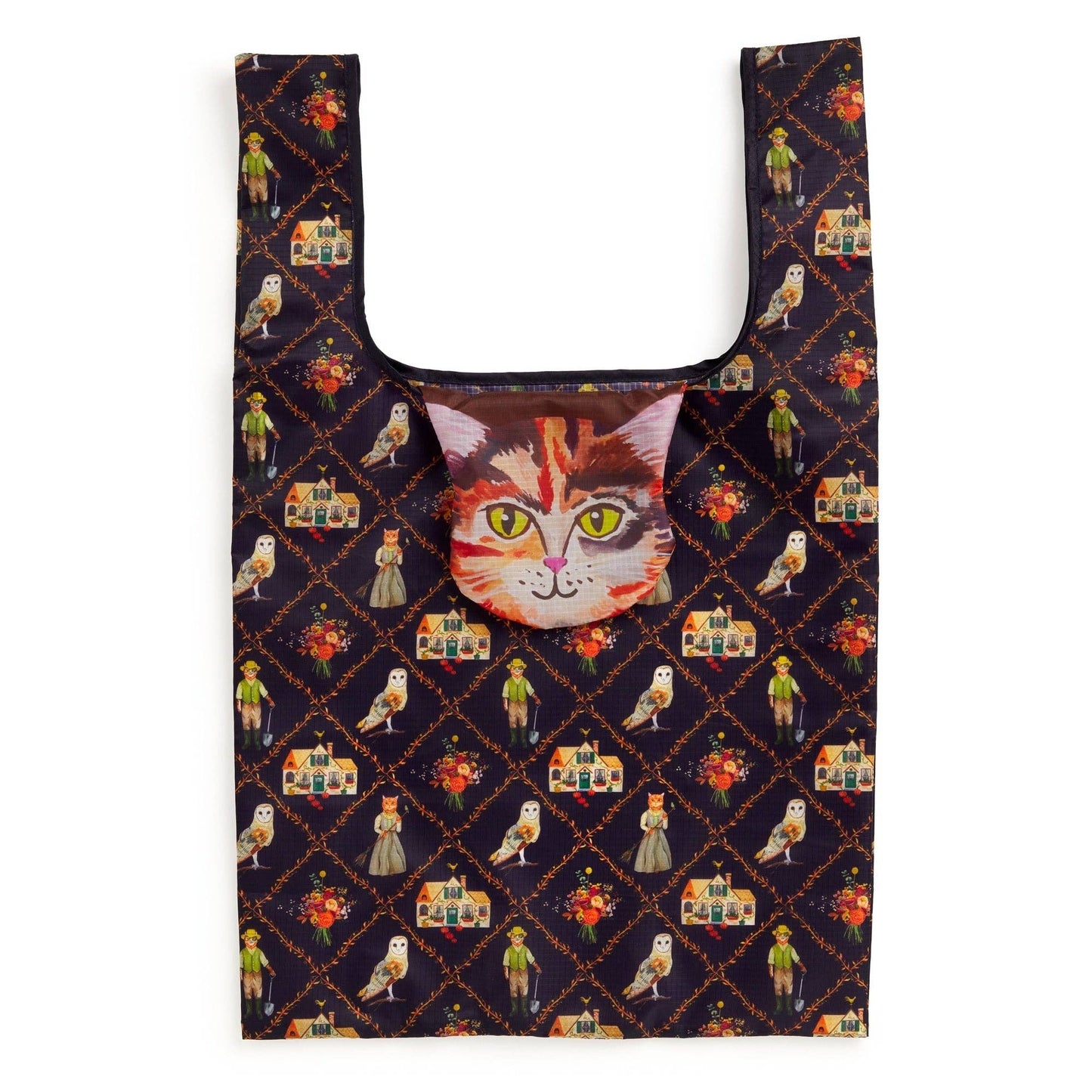 Packable Nylon Tote | Cottage Cats