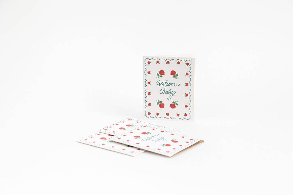 Rose Baby Card