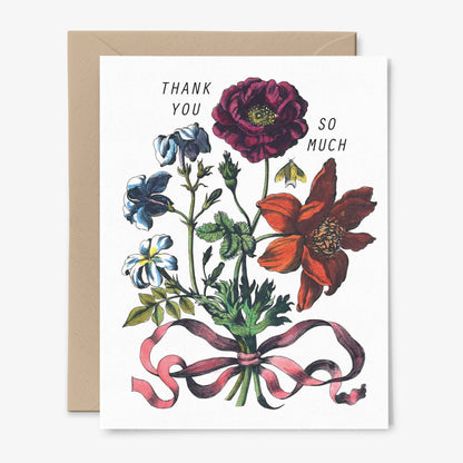 Thank You So Much Botanical Card