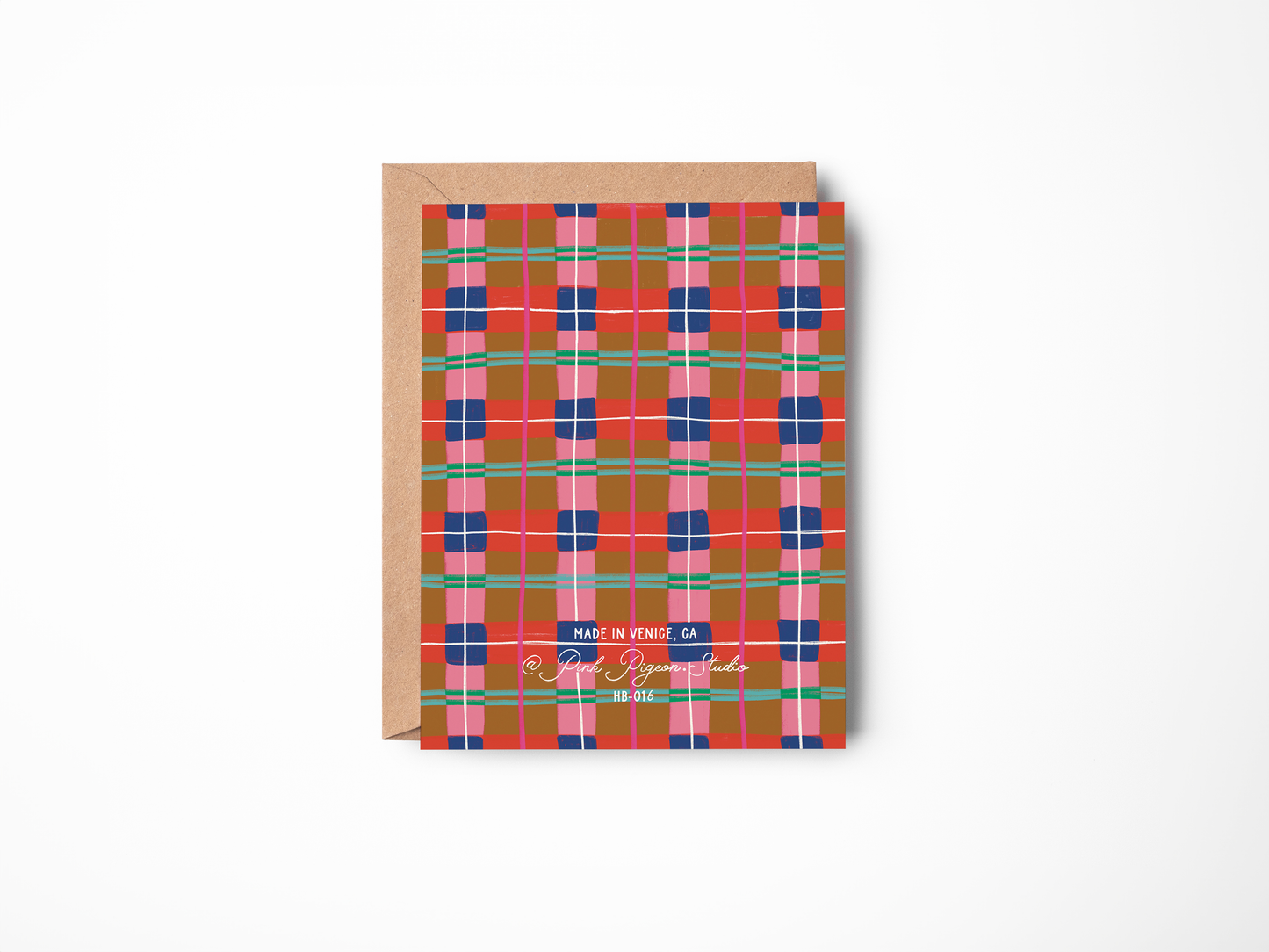 Happy Birthday Plaid Card