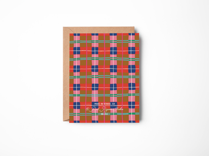 Happy Birthday Plaid Card
