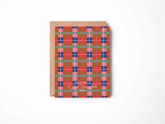 Happy Birthday Plaid Card