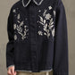 Folk Embroidered Jacket | Navy