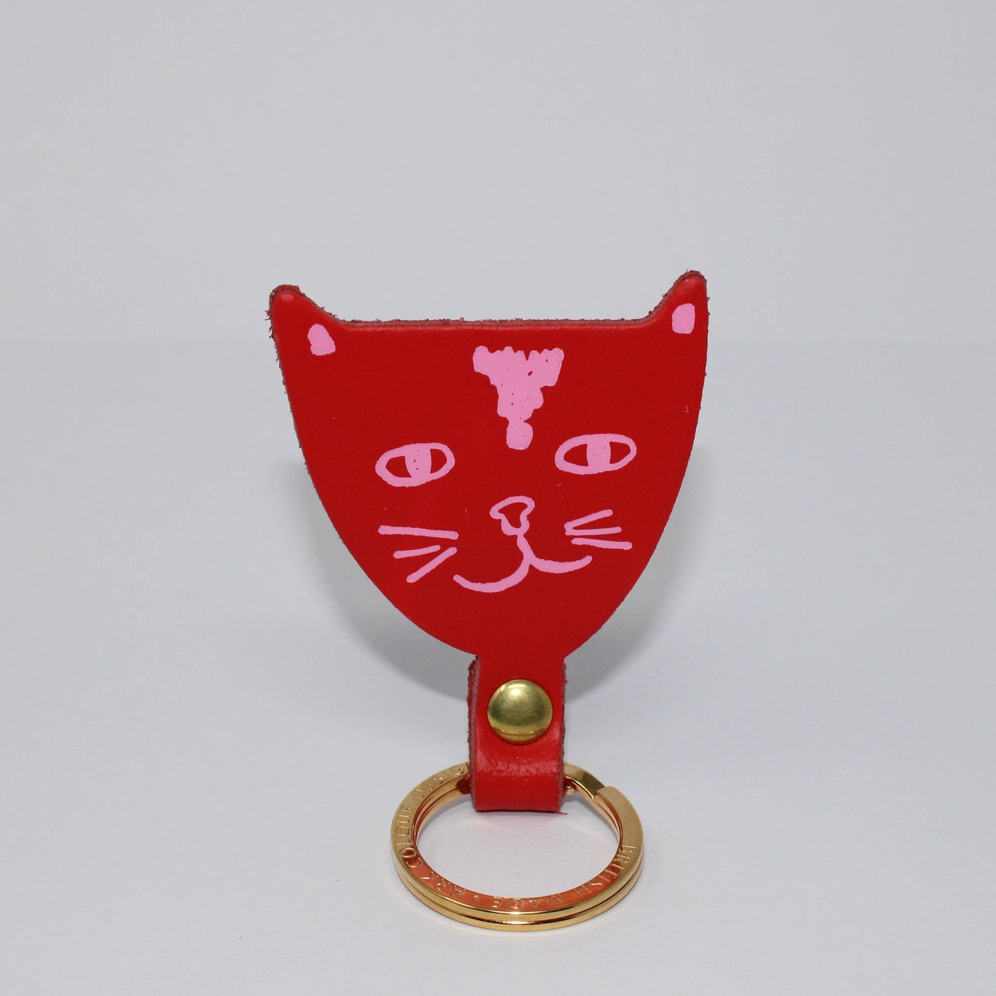 Cat Key Fob: Cream