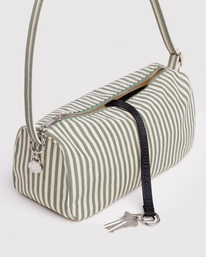 Nylon Loaf Bag | Sage Stripe