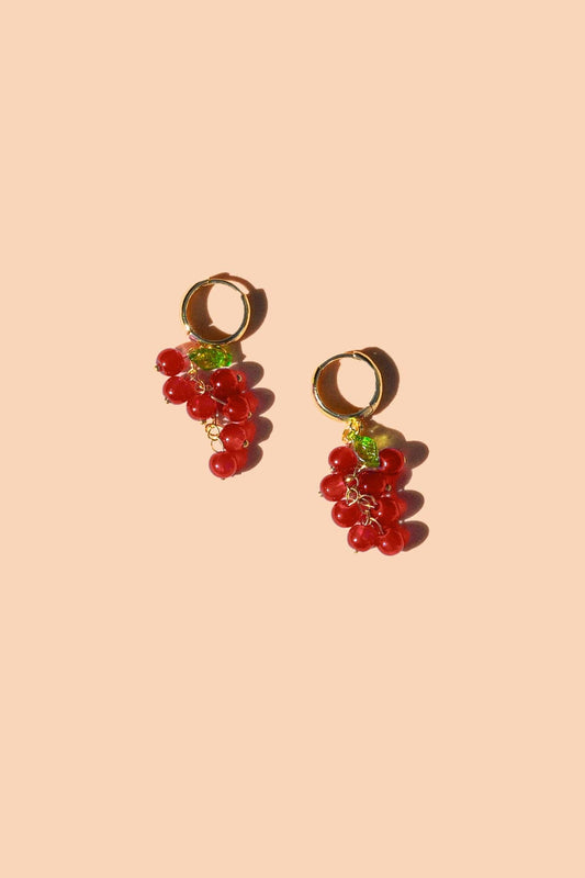 Heard It Through The Grapevine Hoops | Red