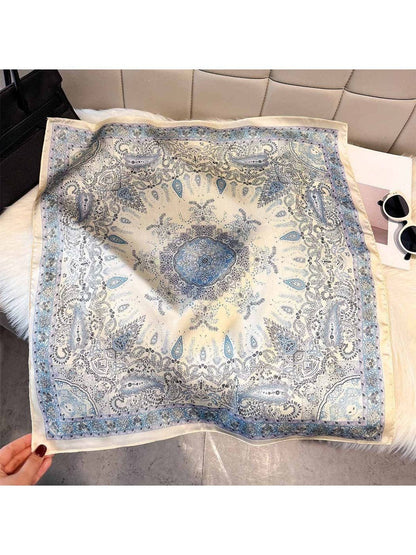 Everyday Square Satin Bandana | Blue