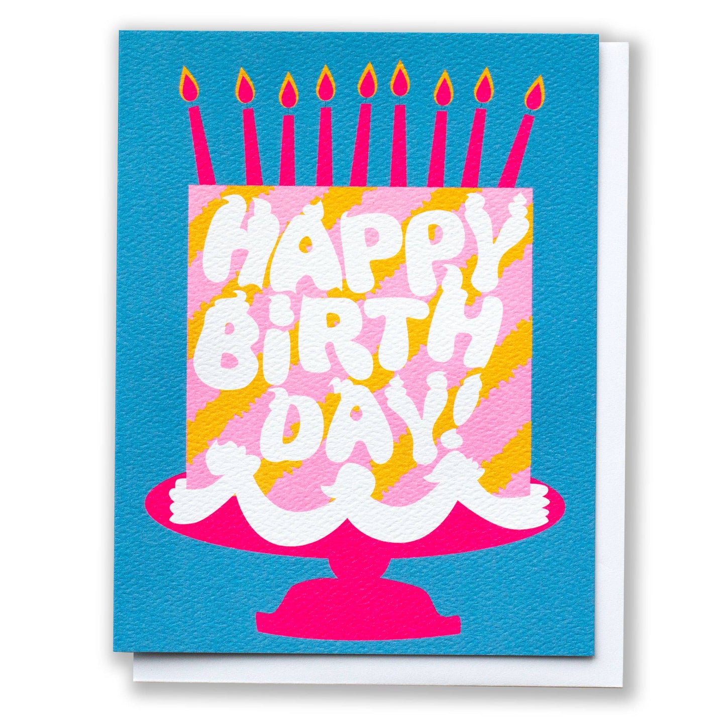 Happy Birthday Pink Cake Card