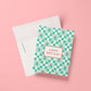 Checkered Rose Birthday Card