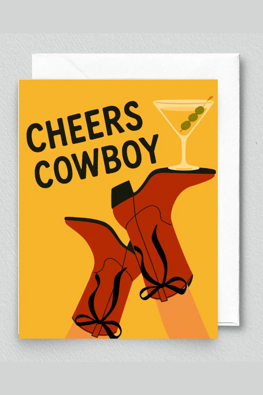 Cheers Cowboy Greeting Card
