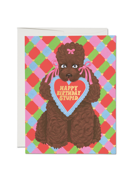 Birthday Poodle Card