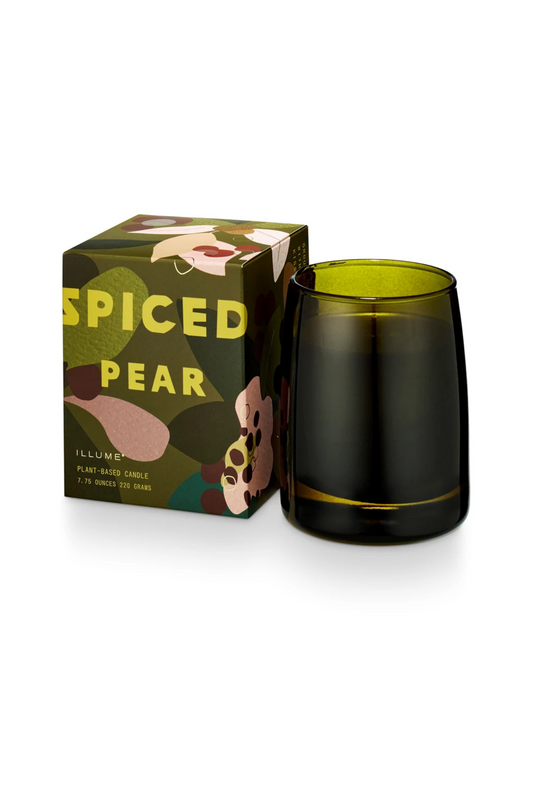 Spiced Pear Boxed Glass Candle
