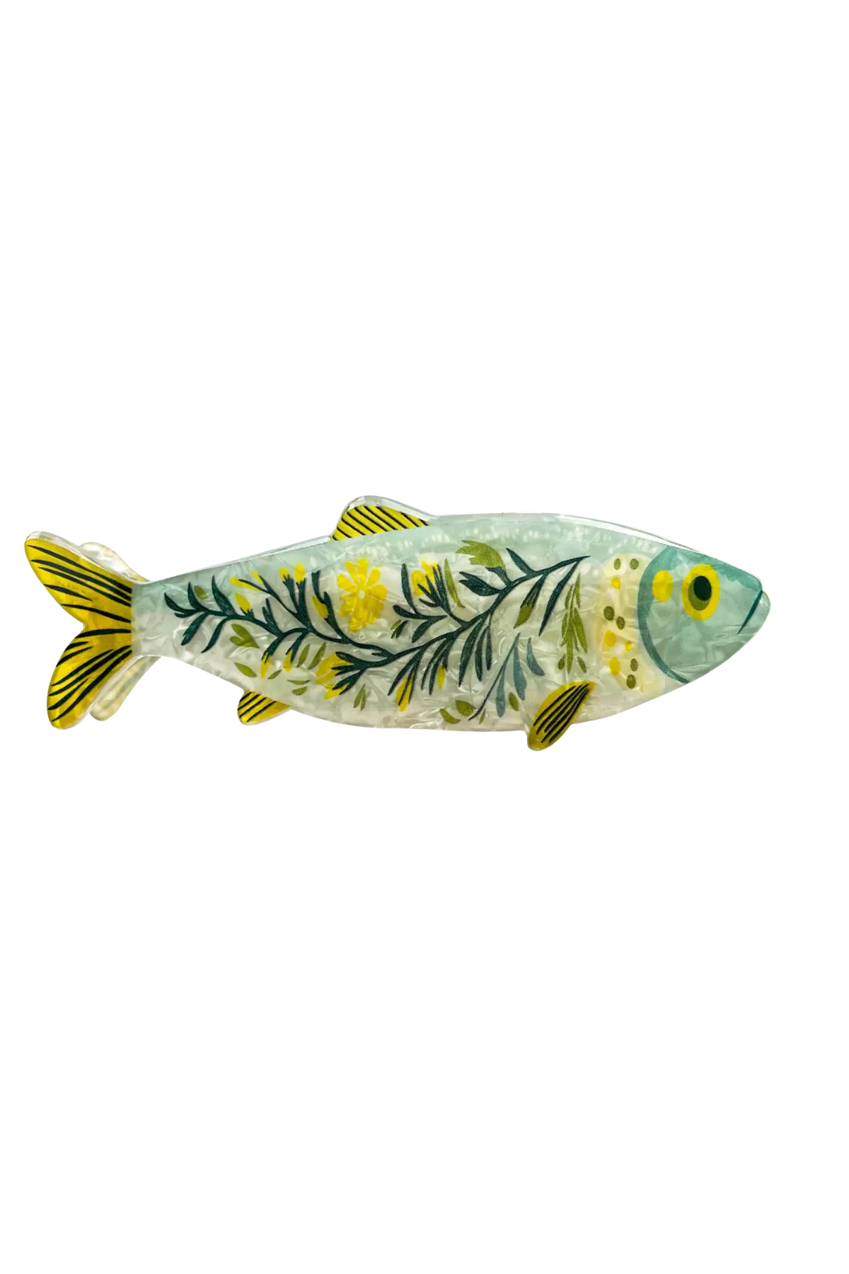 Green Sardine Hair Claw | Light Green