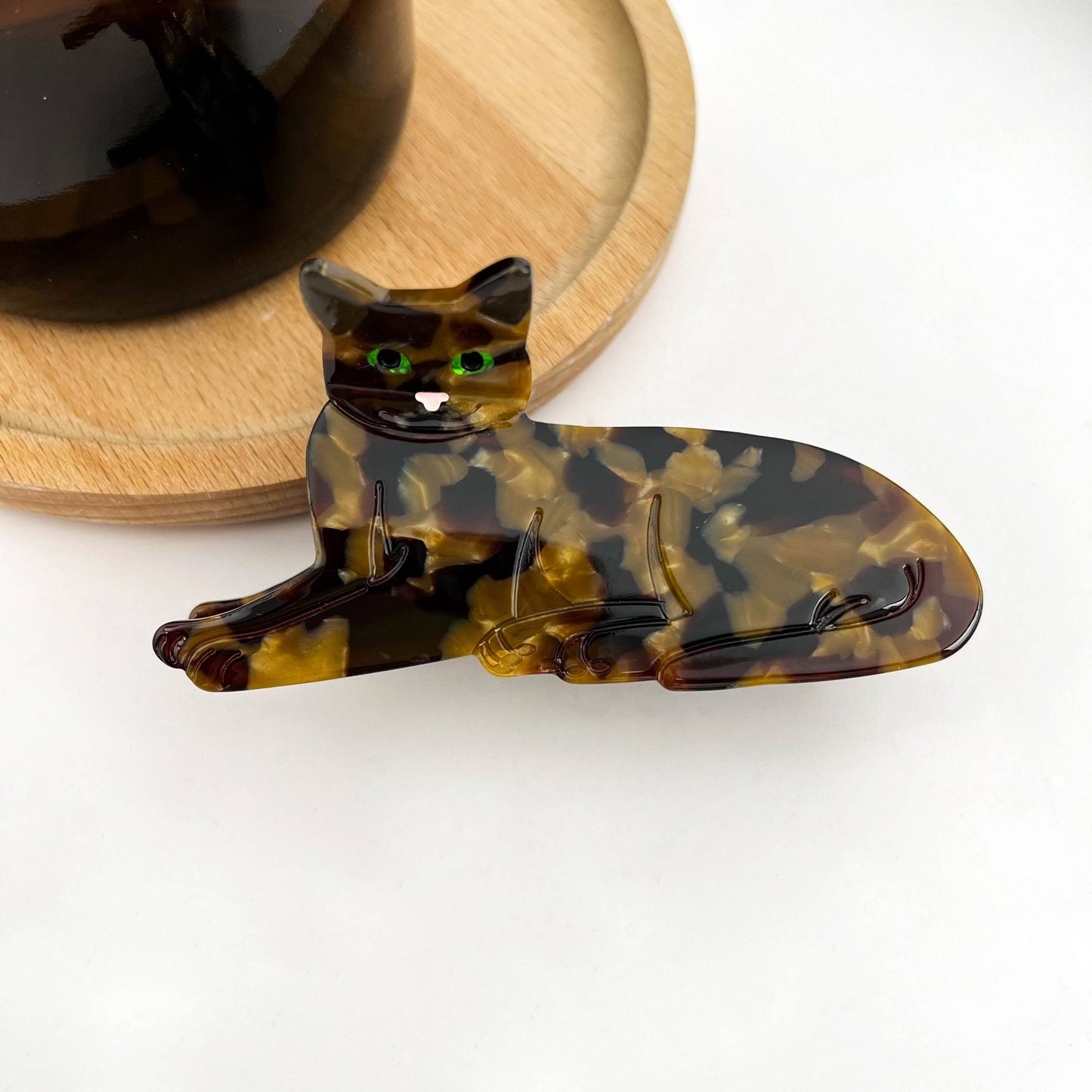 Sitting Cat Hair Claw | Tortoise