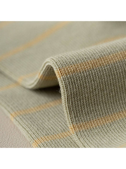 Striped Crew Socks | Green