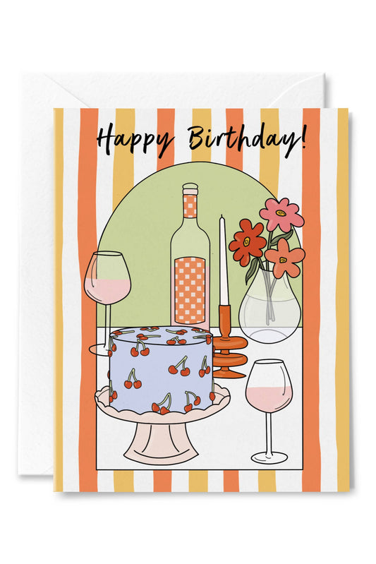 Birthday Stripes Card