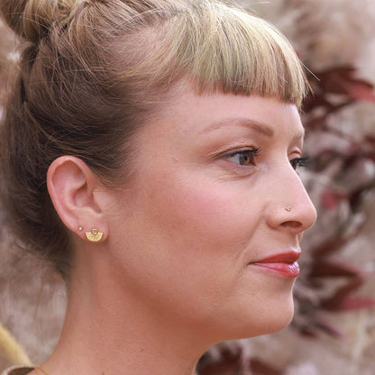 Sunset Stud Earrings | Turquoise