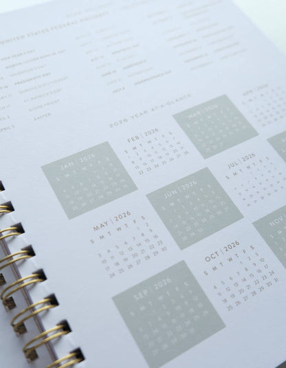 2026 Fullsize Softcover Planner | Primary Blooms