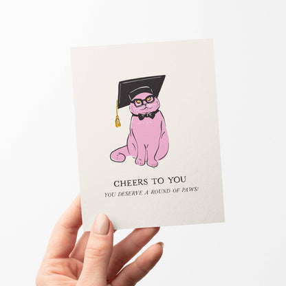Cat Graduation Card