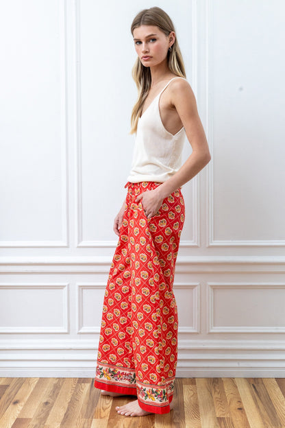 Havana Blooms Pull On Pants