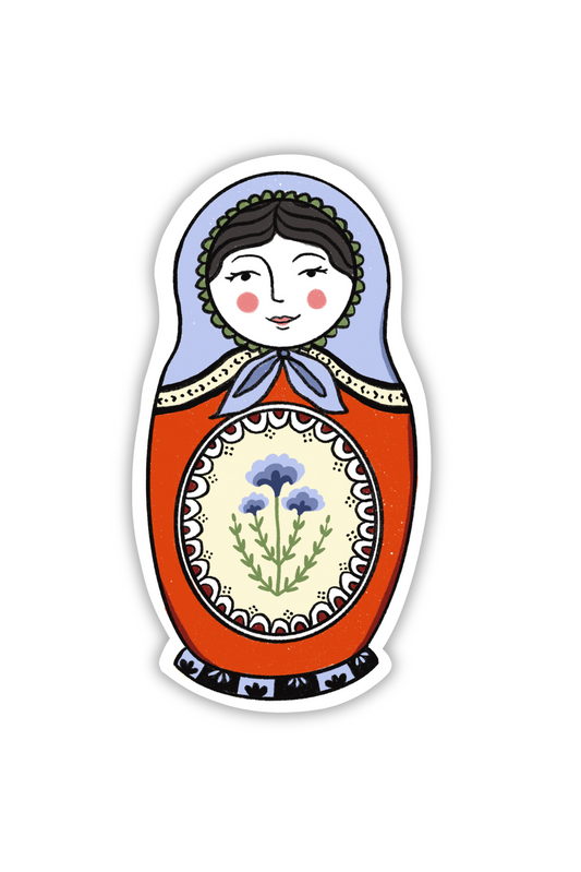 Nesting Doll Die-Cut Sticker