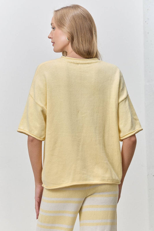 Take It Easy Knit Top | Butter | Extended