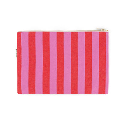 Lili Flat Pouch | Orchid + Tomato