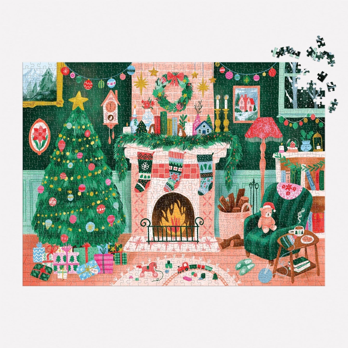 Cozy by the Fireplace | 1000 Piece Puzzle