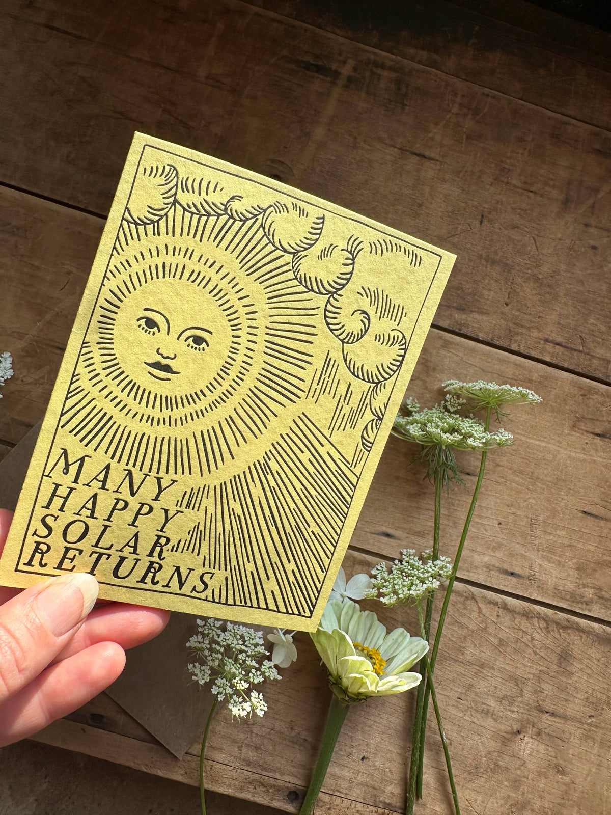 Birthday Solar Return Letterpress Card