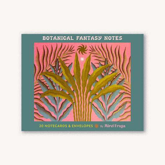 Botanical Fantasy Notes | 20 Cards + Envelopes