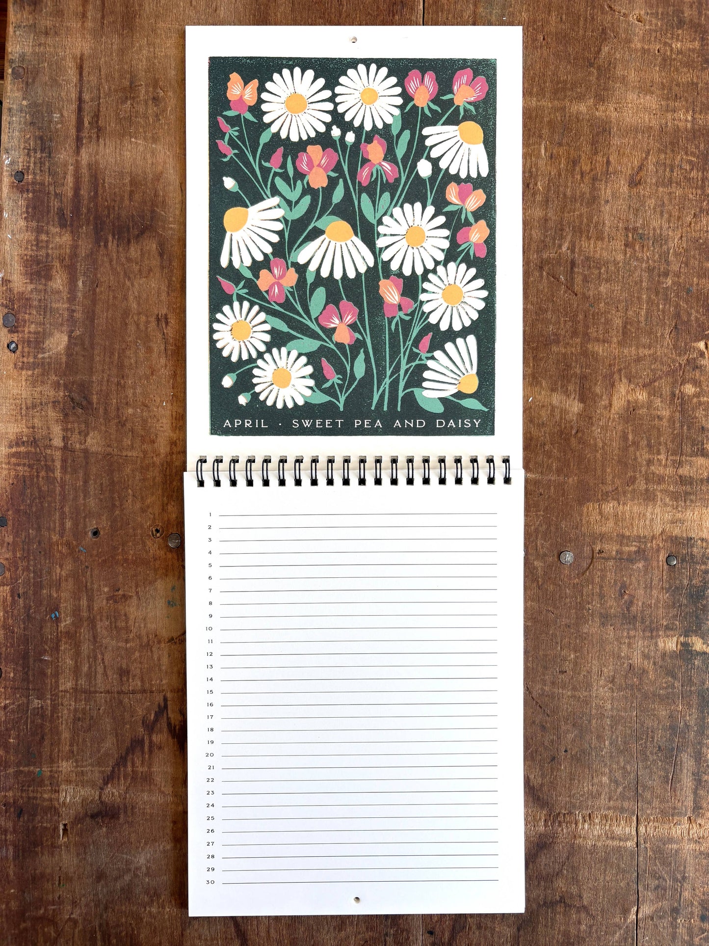Perpetual Birth Month Calendar
