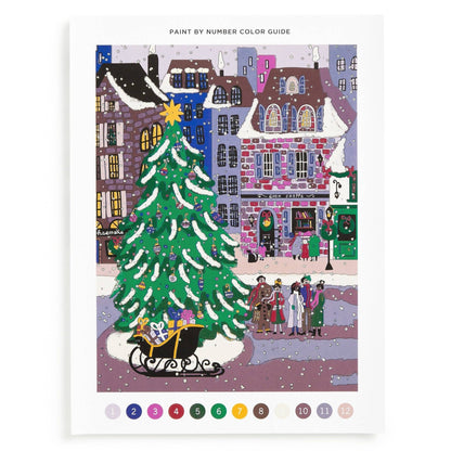 Christmas Square 9 x 12 Paint by Number Kit