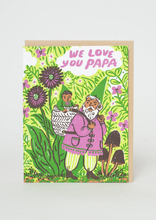 Love You Papa Gnome Card