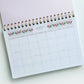 2026 Desktop Planner | Block Print Stripe
