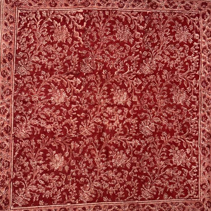 Kalamkari Cotton Bandana | Crimson Twist