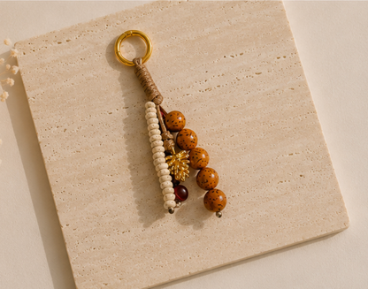 Bead Charm Keychain | Acorn Bead