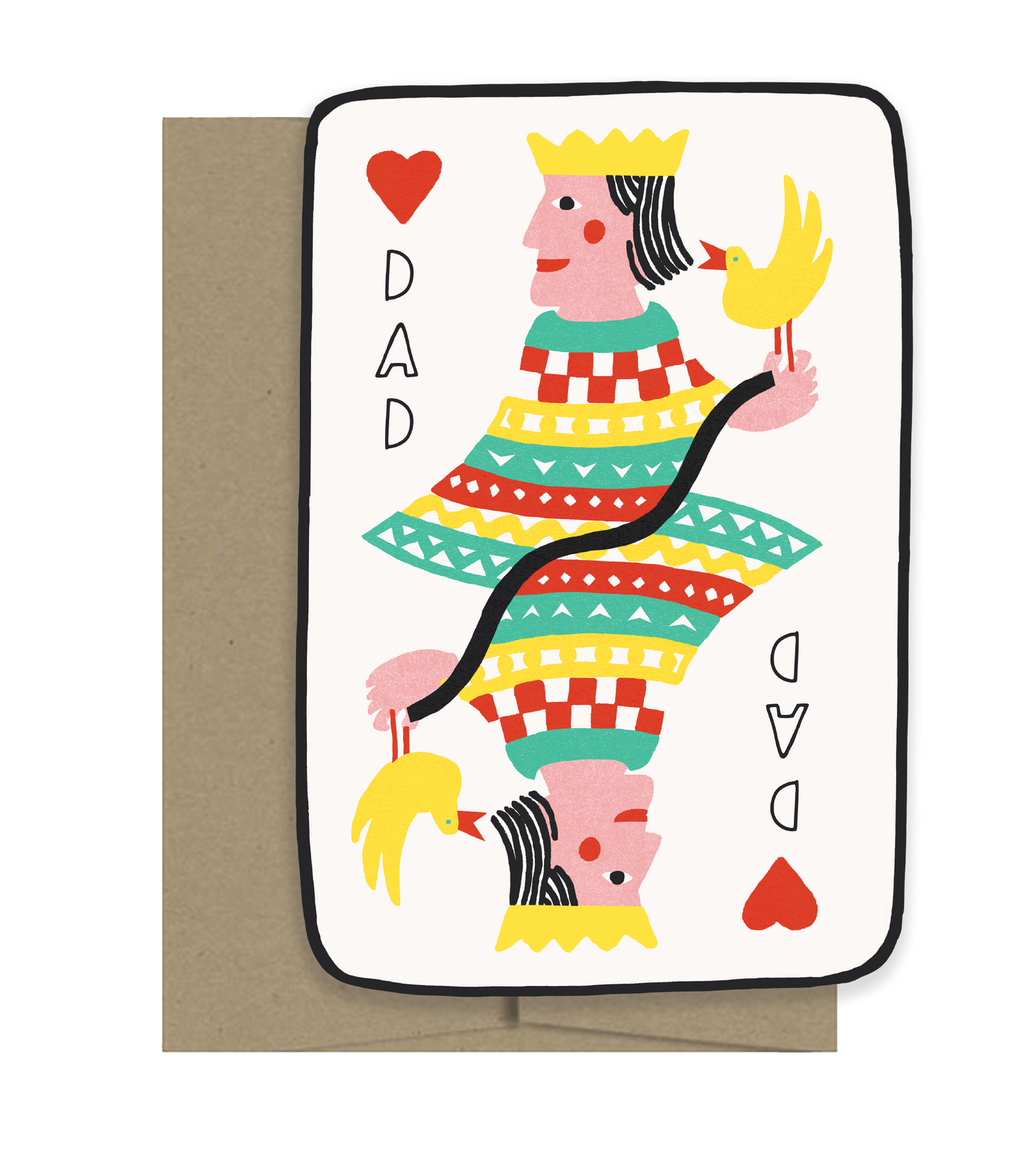 Father King Die Cut Card