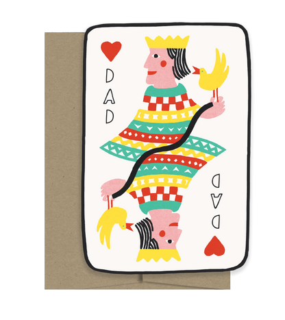 Father King Die Cut Card