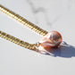 Bling Pearl Necklace | Blush