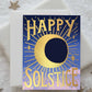 Solstice Moon Holiday Card