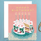 Strawberry Cake Birthday Card