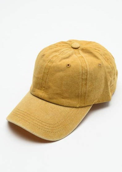 Team Spirit Cap | Washed Mustard