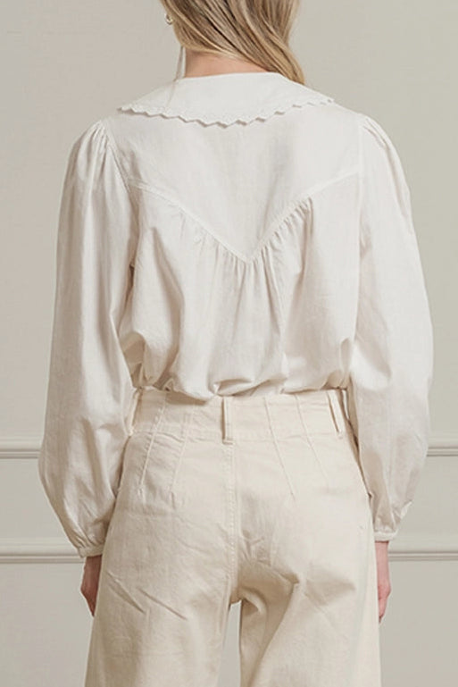 Sweet Heirloom Collared Blouse
