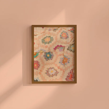 Pink Quilt Art Print | 8 x 10