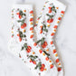 Berry Bunch Crew Socks | Cream