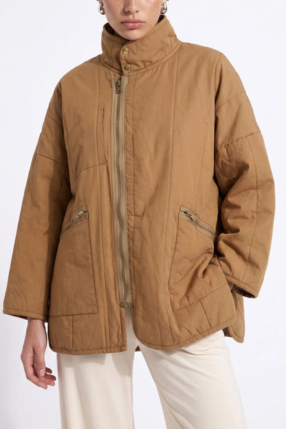 Cozy Szn Oversized Jacket | Camel