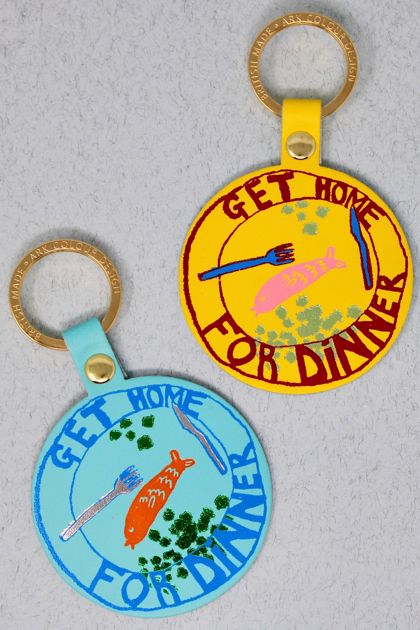 Get Home For Dinner Key Fob: Turquoise